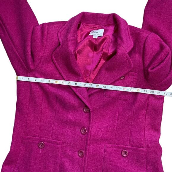 Linea By Louis DellOlio Pink 3 Button Notched Lapel Pockets Blazer Jacket Large - Picture 7 of 13